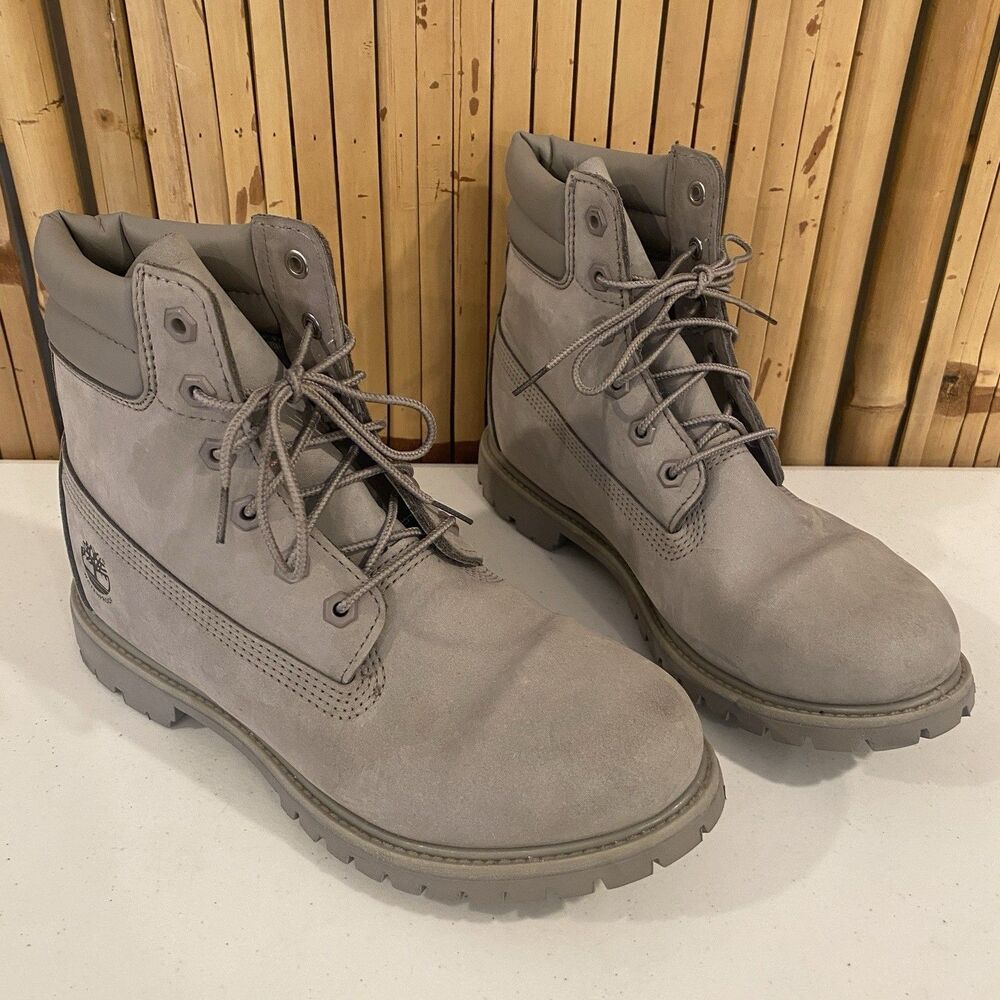 Timberland Waterville 6-Inch Lace-Up Waterproof Combat Boot Nubuck Leather 10